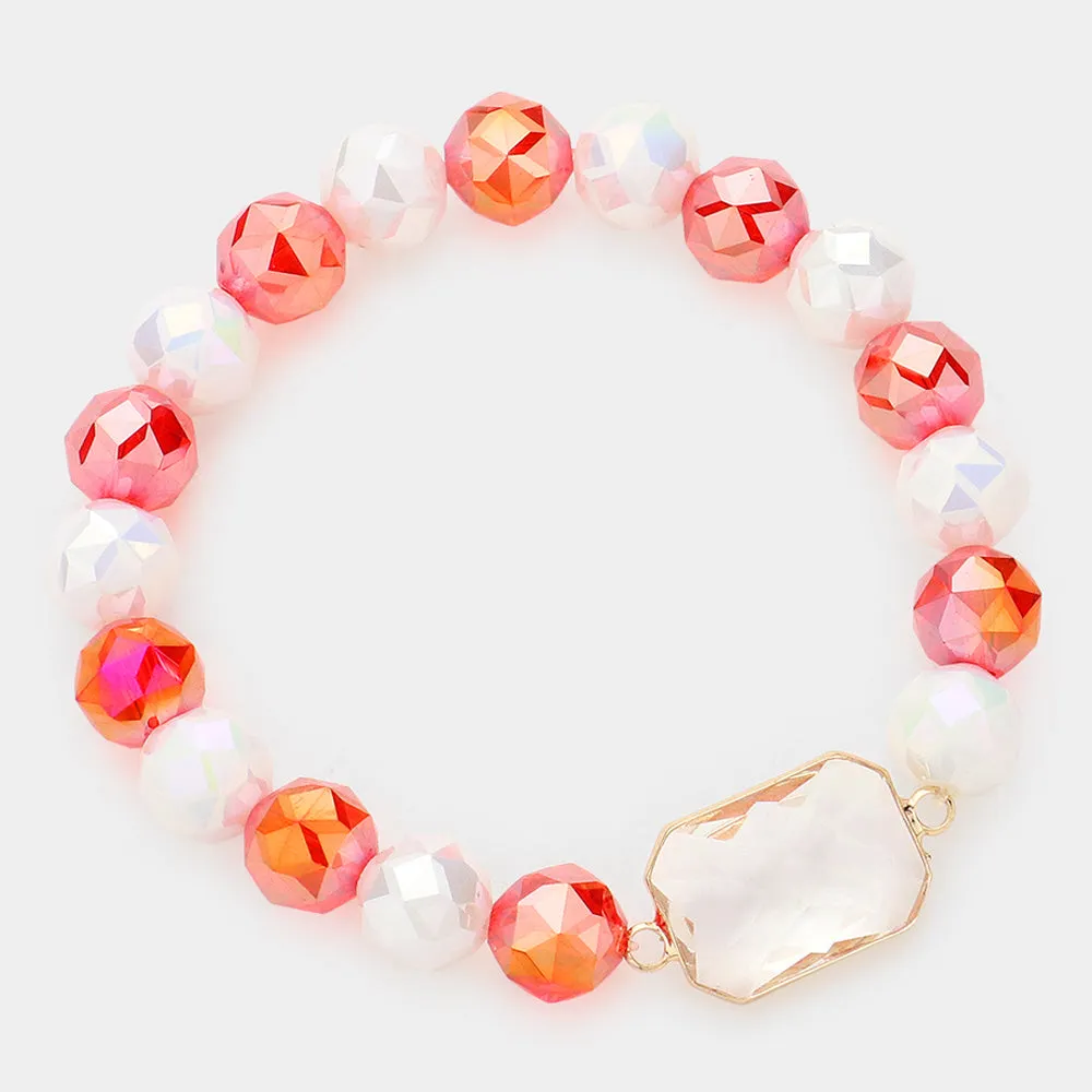 iLLASPARKZ Lucite Accented Stretch Bracelet