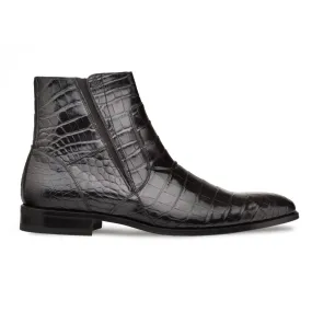 Luxury Alligator Leather Zipper Boots