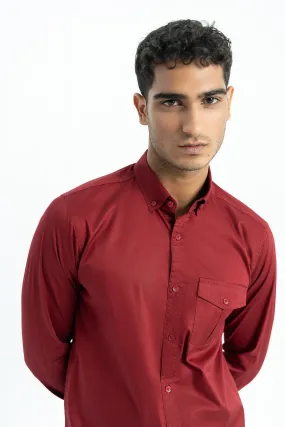 Maroon casual shirt