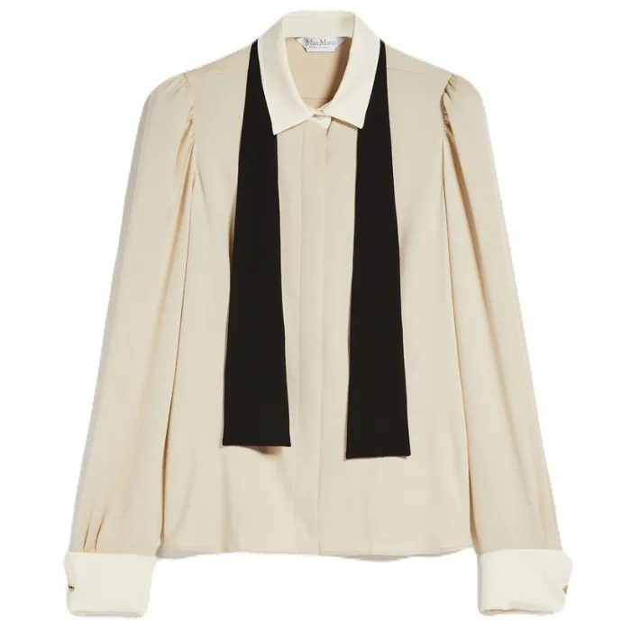 Masculine-style Silk Shirt by MaxMara