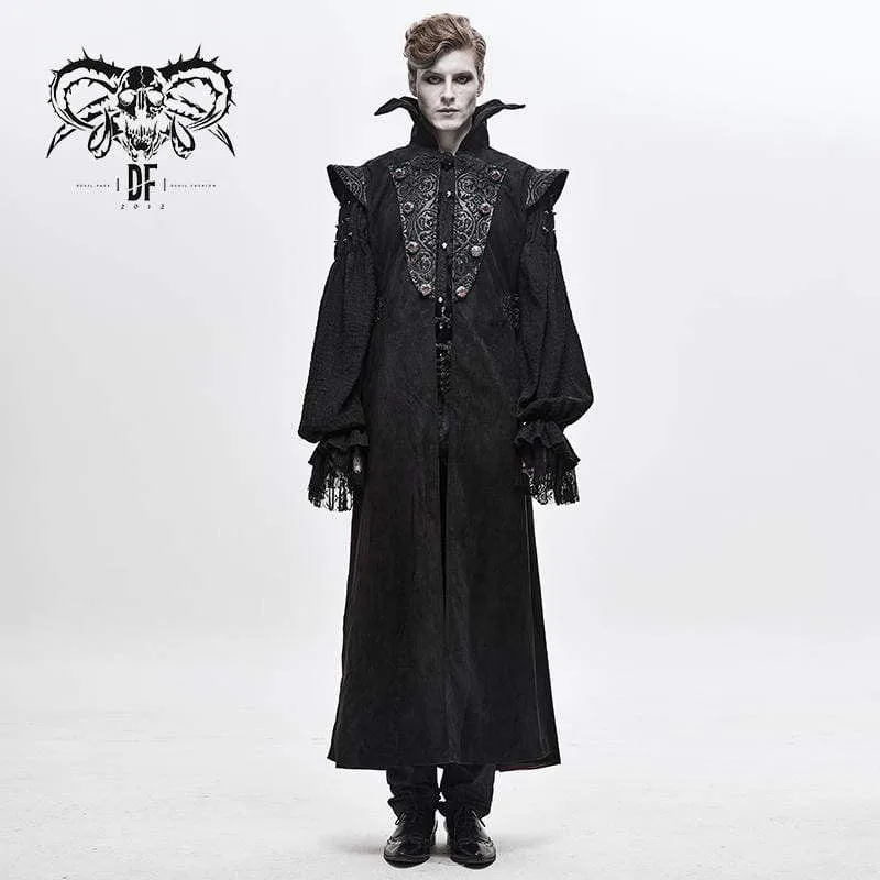 Men's Gothic Stand Collar Long Capes