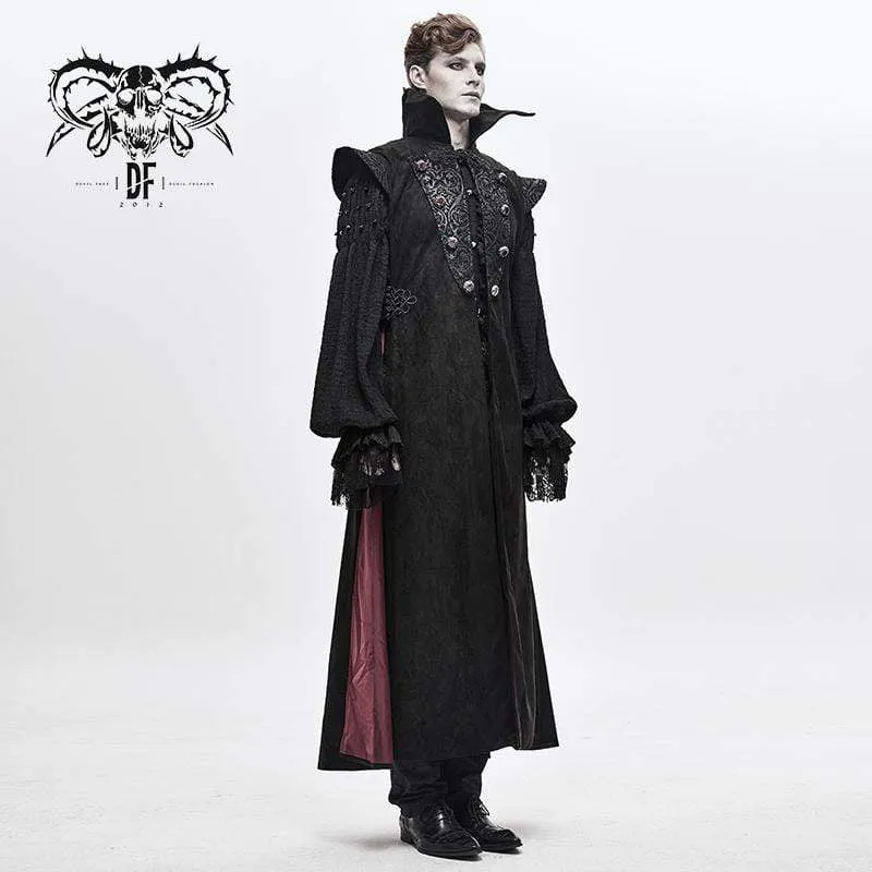 Men's Gothic Stand Collar Long Capes