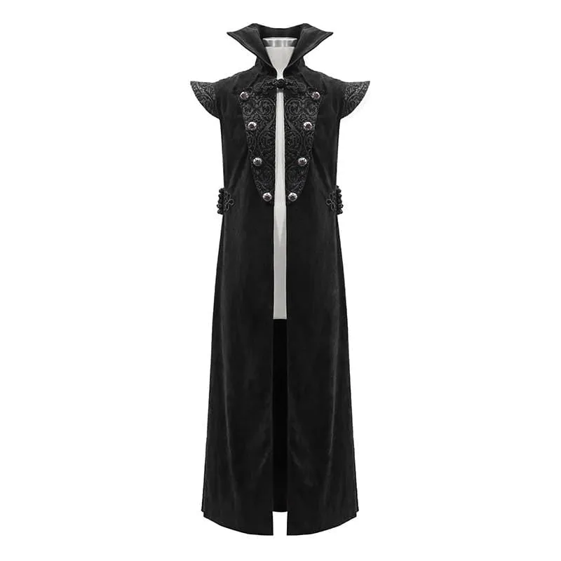 Men's Gothic Stand Collar Long Capes