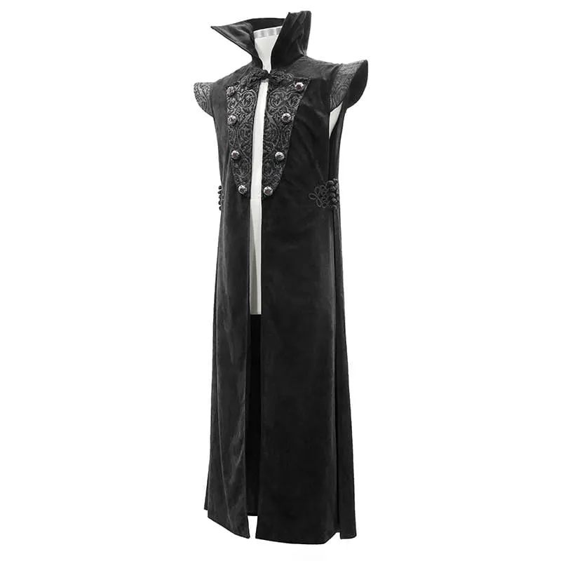 Men's Gothic Stand Collar Long Capes