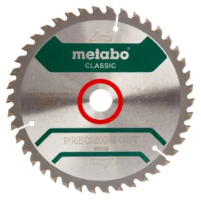 Metabo 628026000 Circular Saw Blade Precision Cut Wood Classic 165 x 20 x 42T