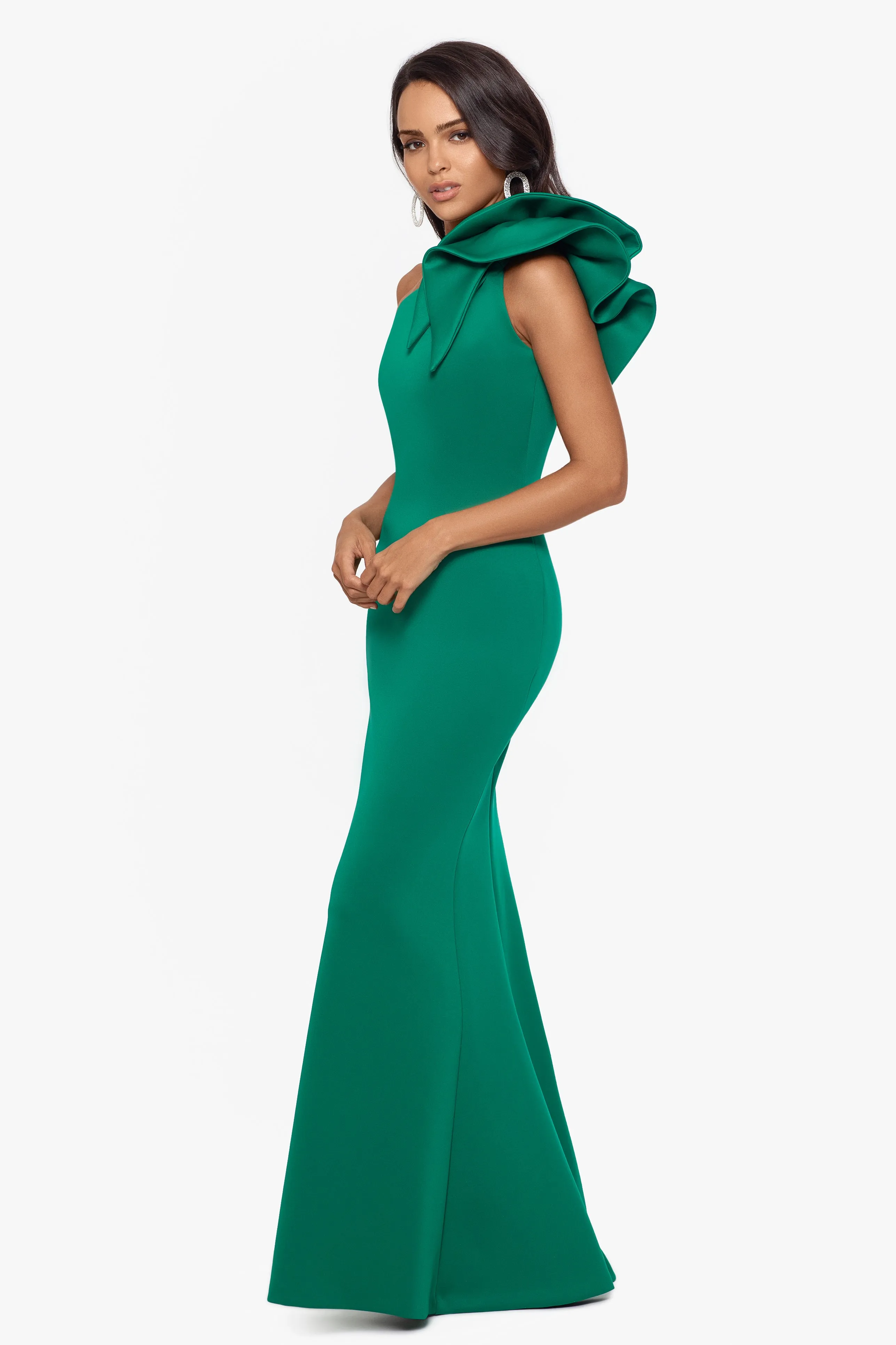 V-Neck Mermaid Evening Dress