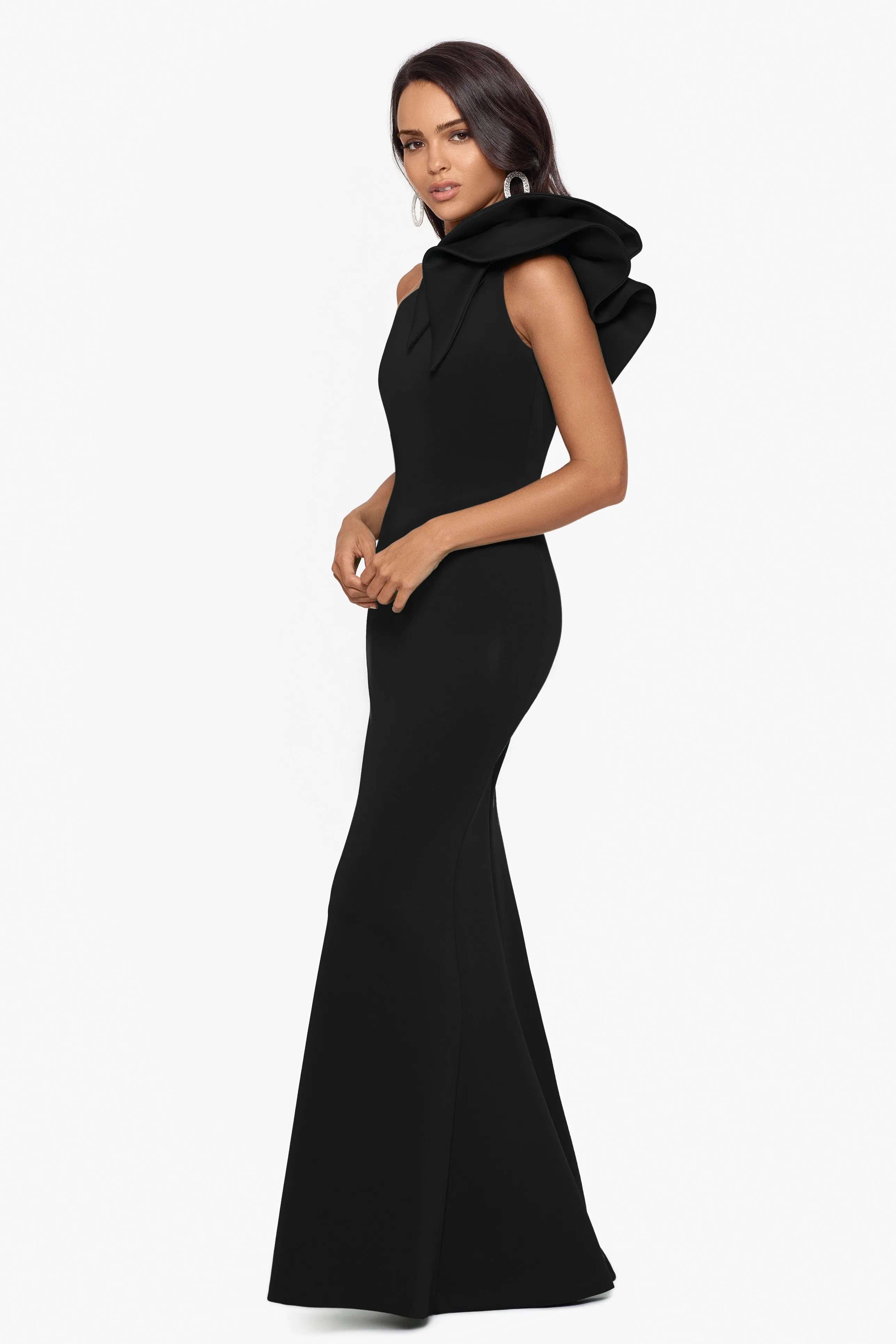 V-Neck Mermaid Evening Dress