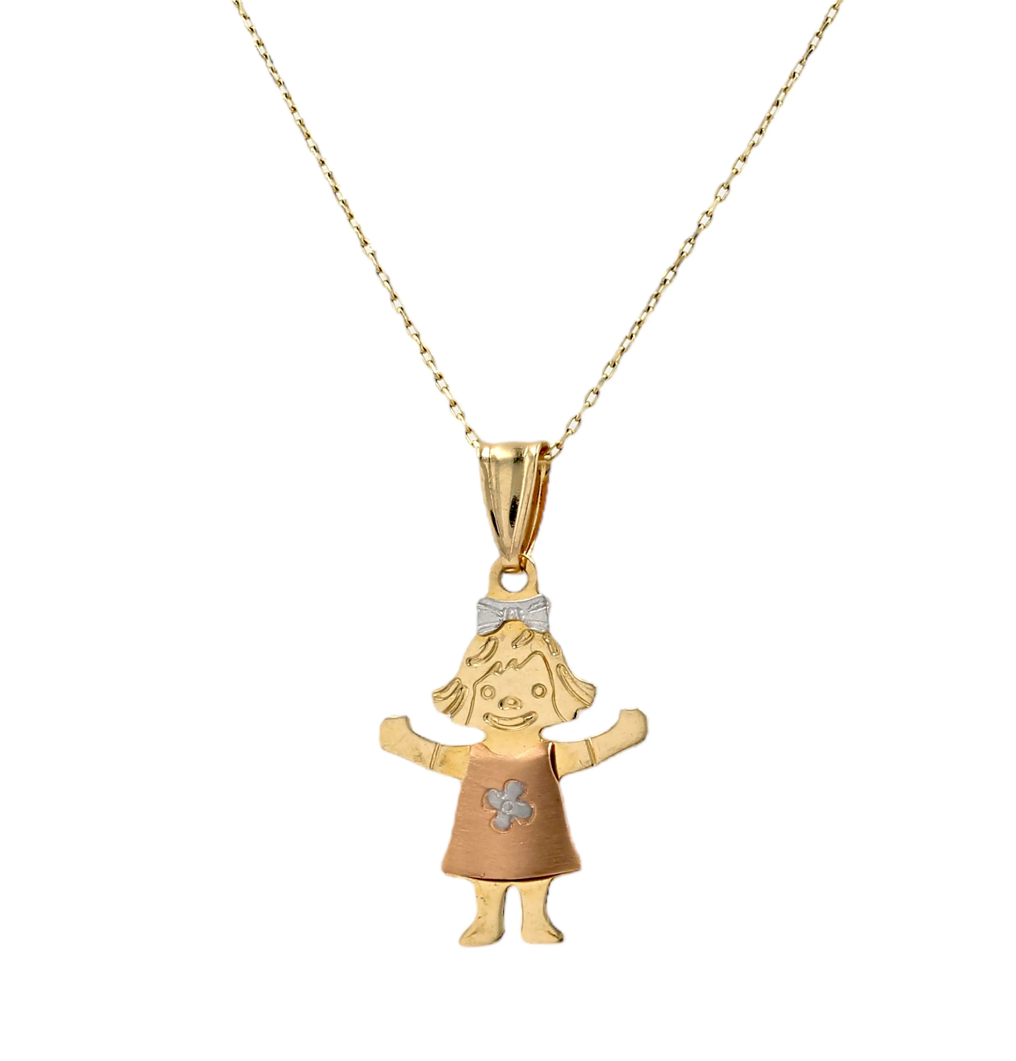 Gold 14k chain pendant for babies