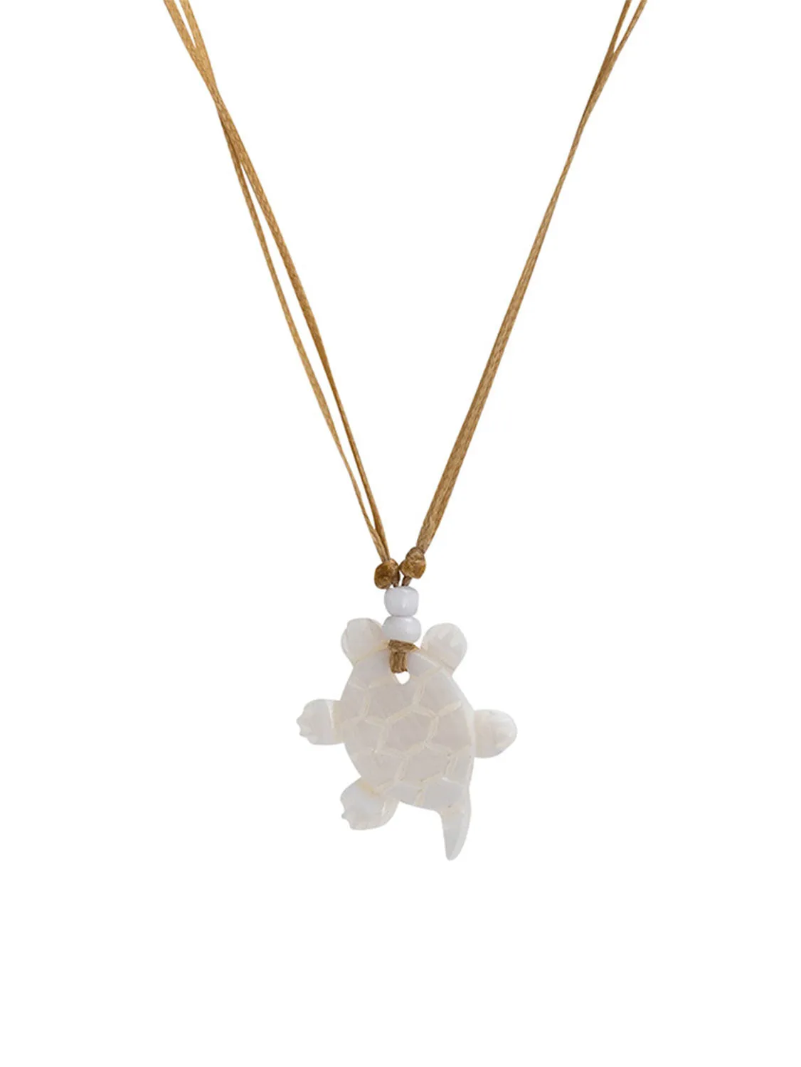 Mother of Pearl Turtle Necklace