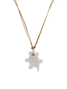 Mother of Pearl Turtle Necklace