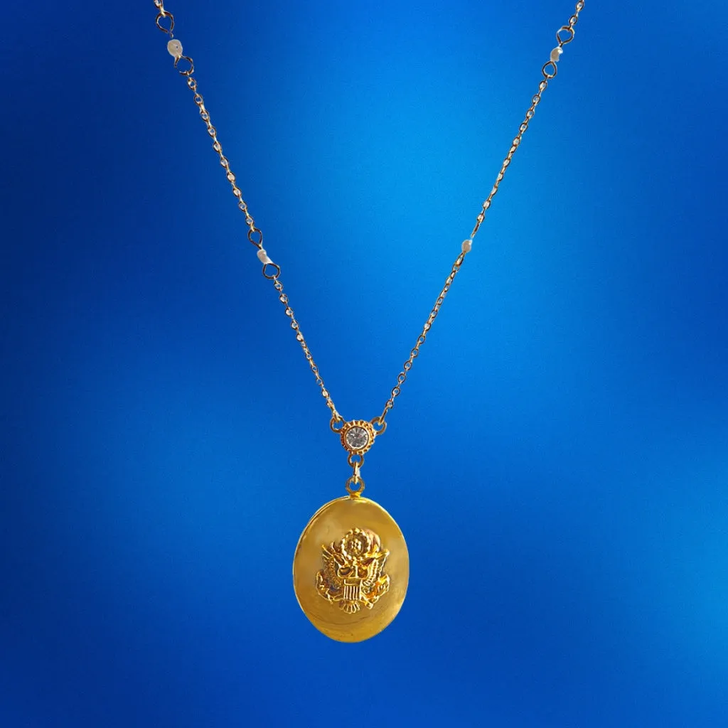 Great Seal Oval Pendant Necklace