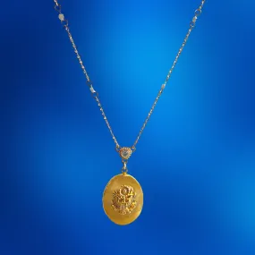 Great Seal Oval Pendant Necklace