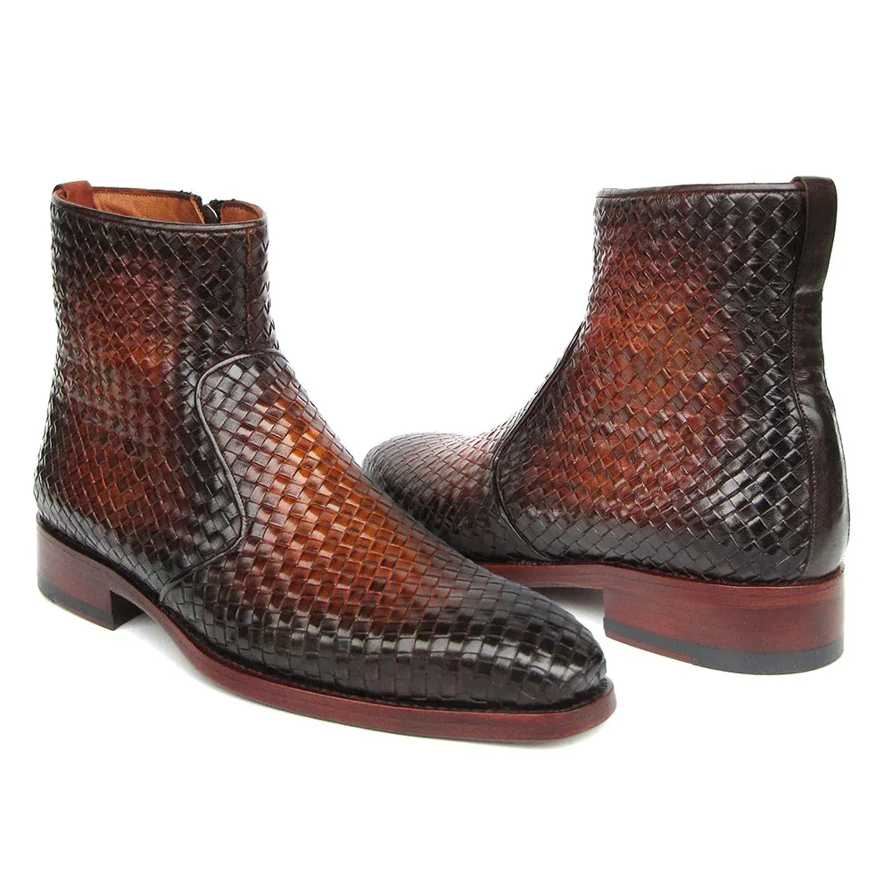 Paul Parkman Leather Zipper Boots