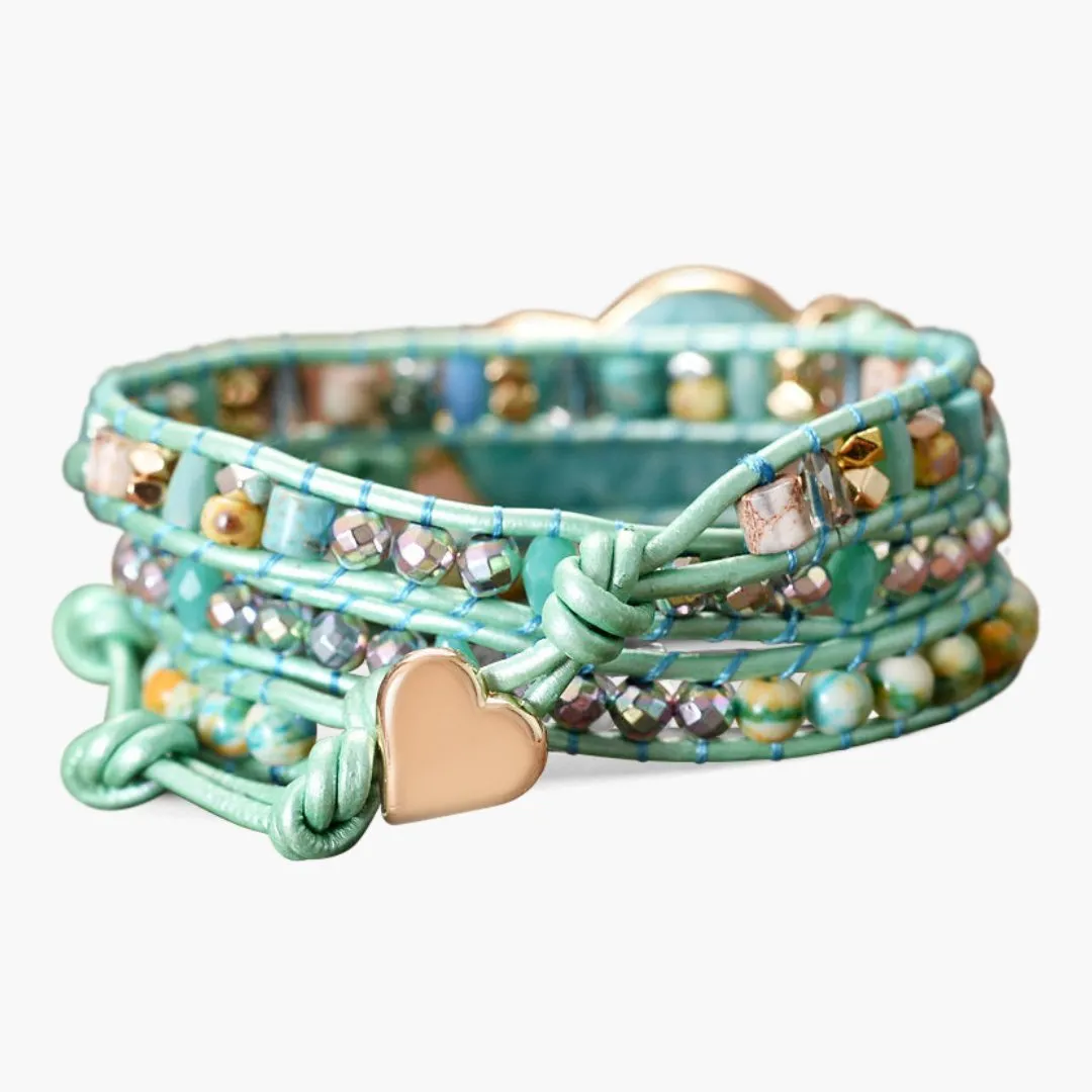 Protection Wrap Bracelet Vibrant Heart