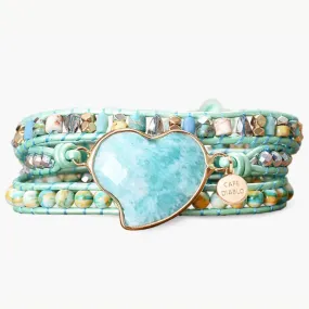 Protection Wrap Bracelet Vibrant Heart