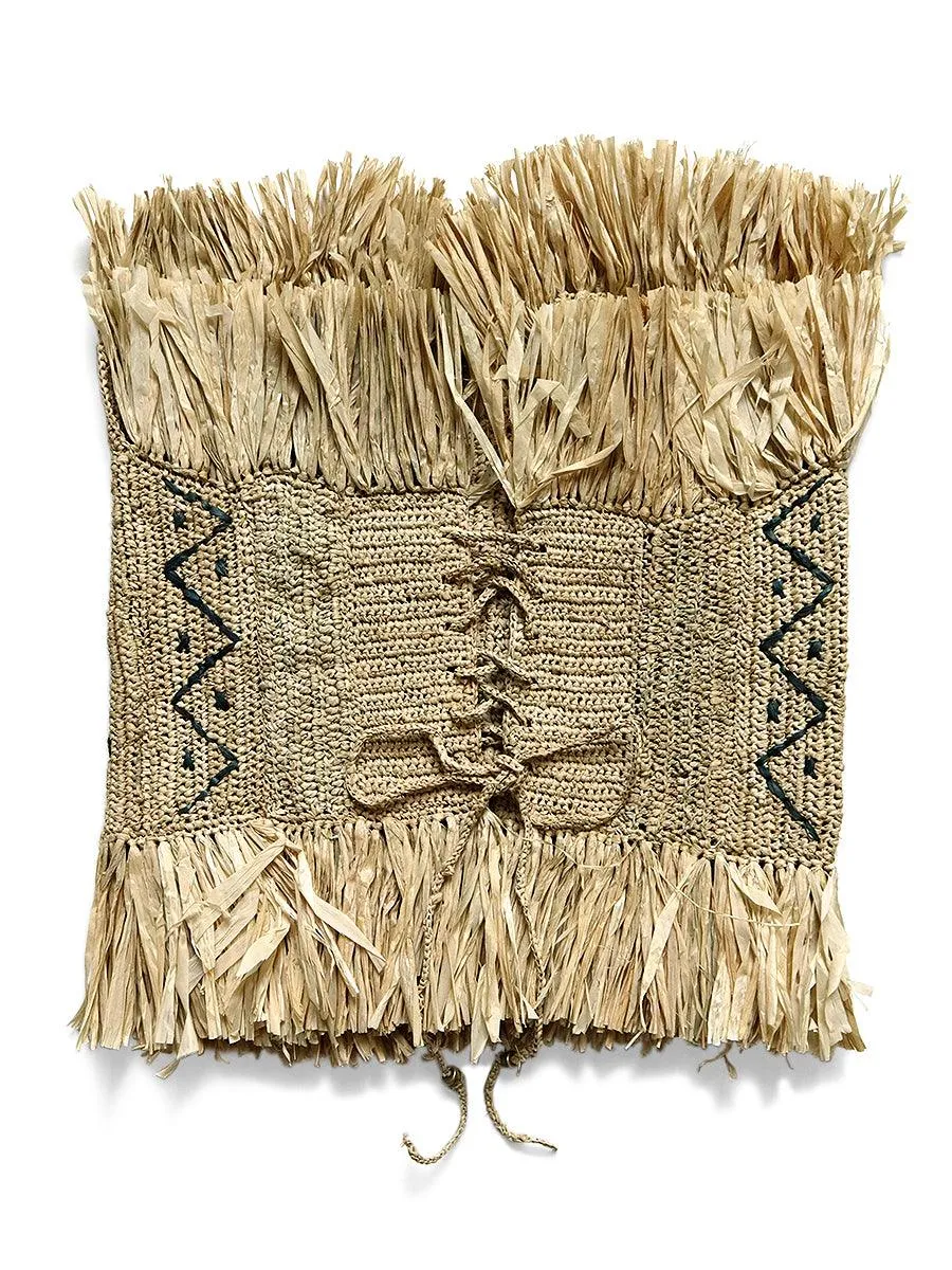 Raffia Basket-Fringed Corset