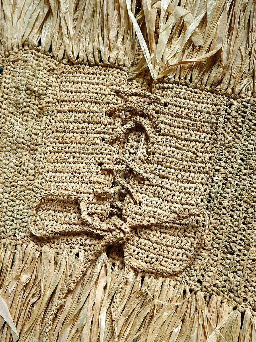 Raffia Basket-Fringed Corset