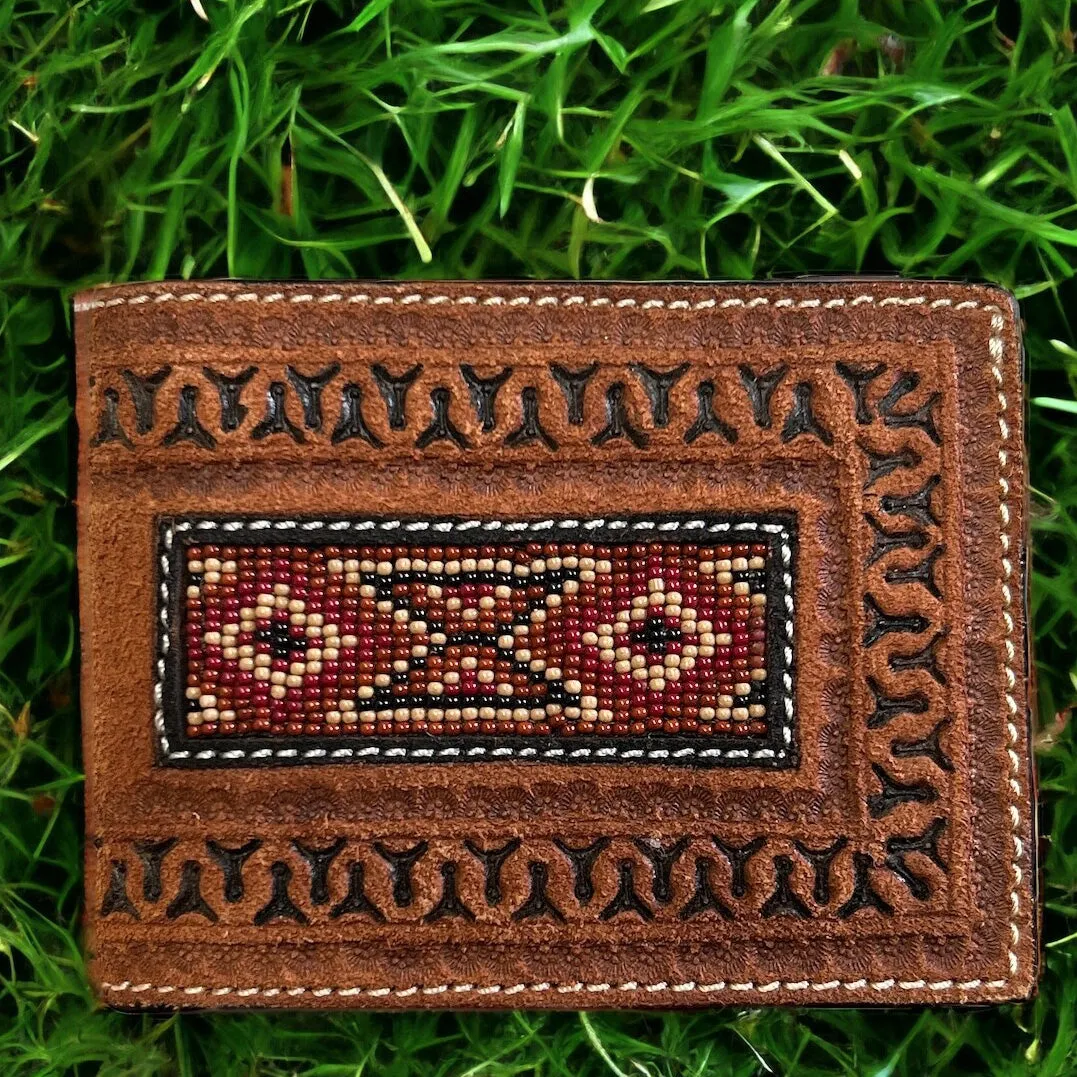 Men's Rough Out/Bead Bifold by Twisted X