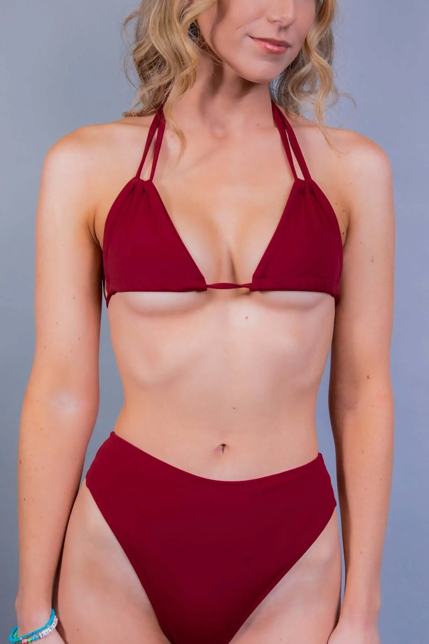 Scarlet Strappy Swimsuit Top