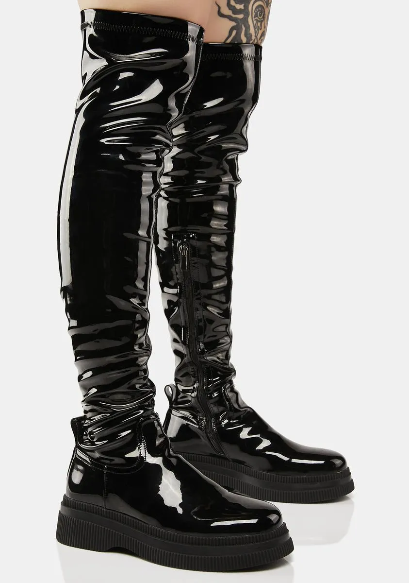 Shiny Ciel Thigh-High Boots