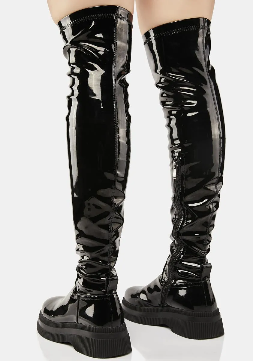 Shiny Ciel Thigh-High Boots