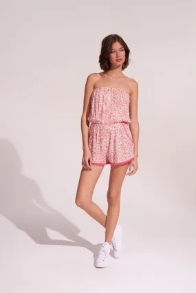 Pink Magnolia Short Jumpsuit by Poupette St Barth