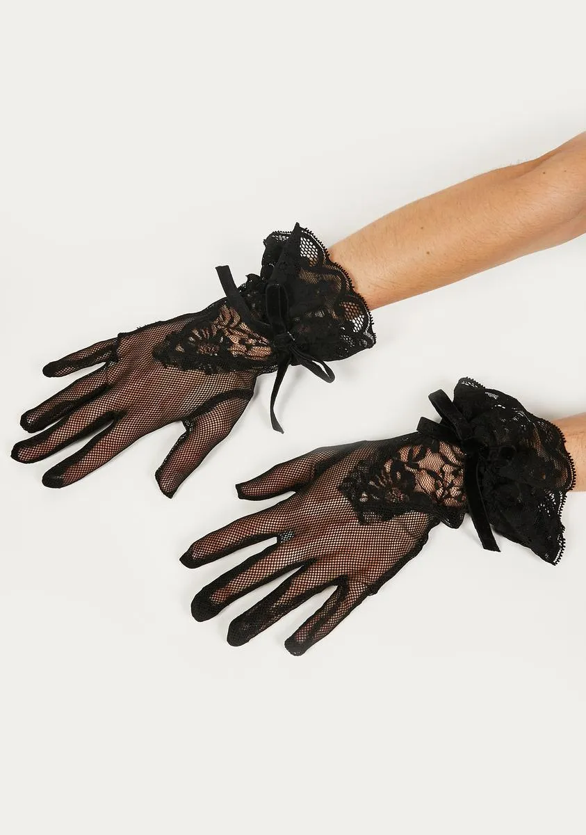 Silent Scream Lace Gloves