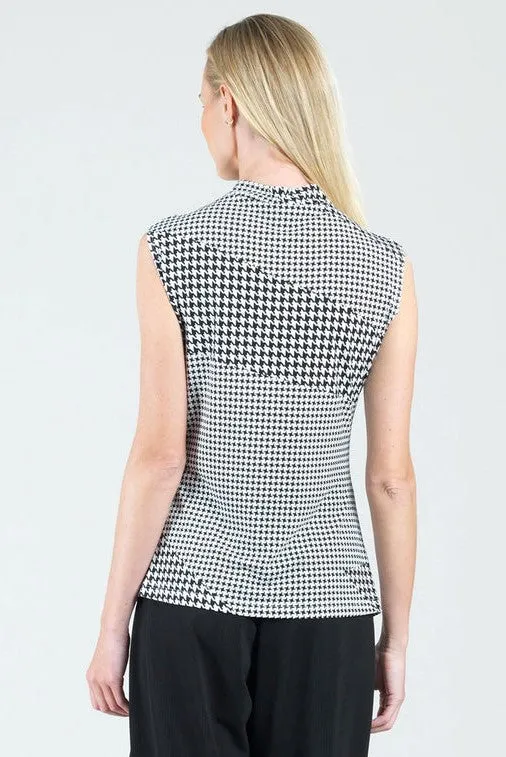 Sleeveless Tie Front Top