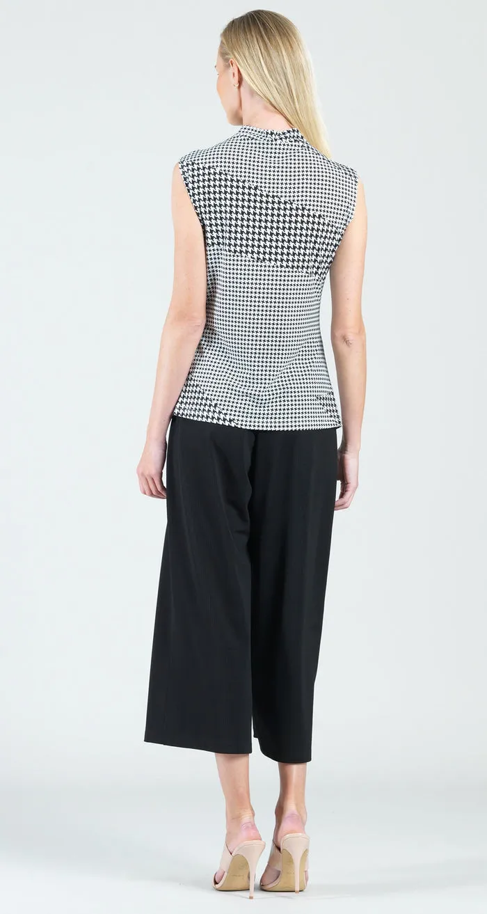 Sleeveless Tie Front Top