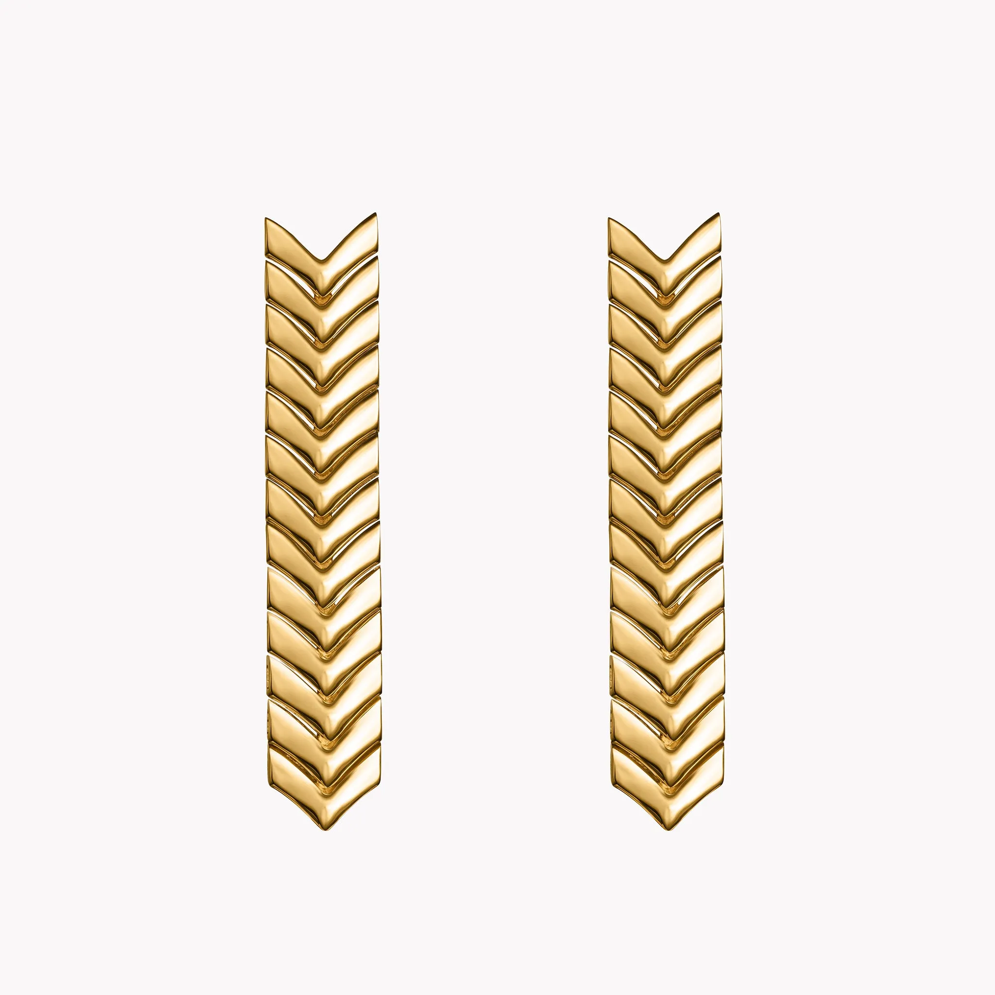 Gold Zipper Earrings