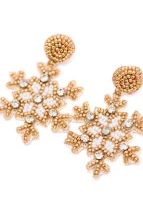 Sparkly Snowflake Earrings