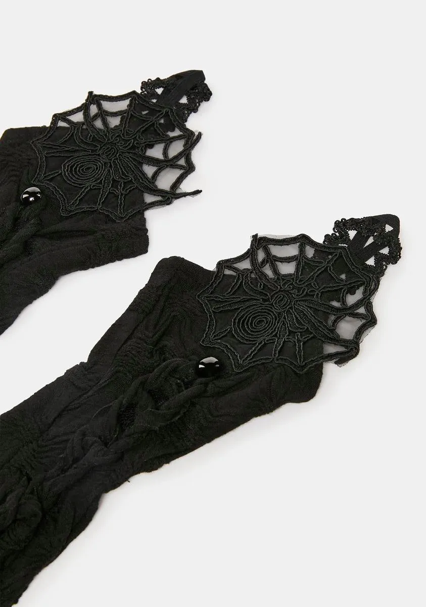 Spiderweb Lace Gloves