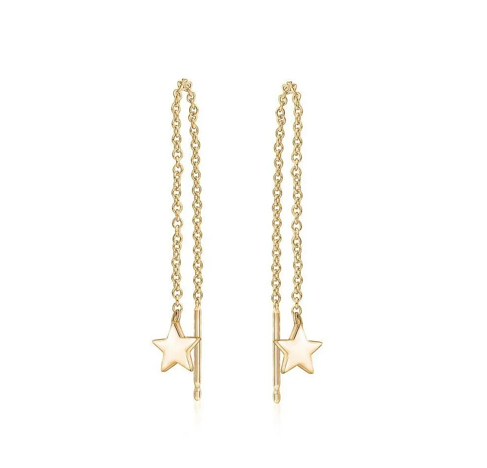 Star Chain Earrings