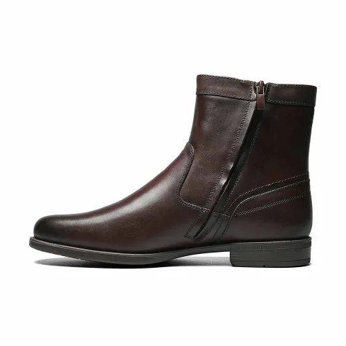 Stylish Cognac Midtown Zipper Boots