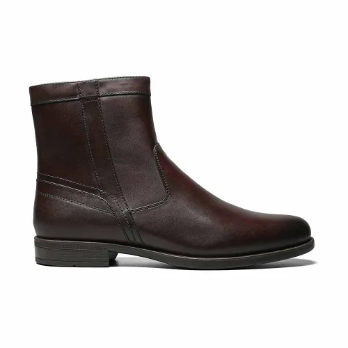 Stylish Cognac Midtown Zipper Boots