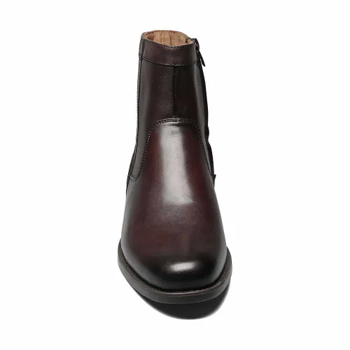 Stylish Cognac Midtown Zipper Boots