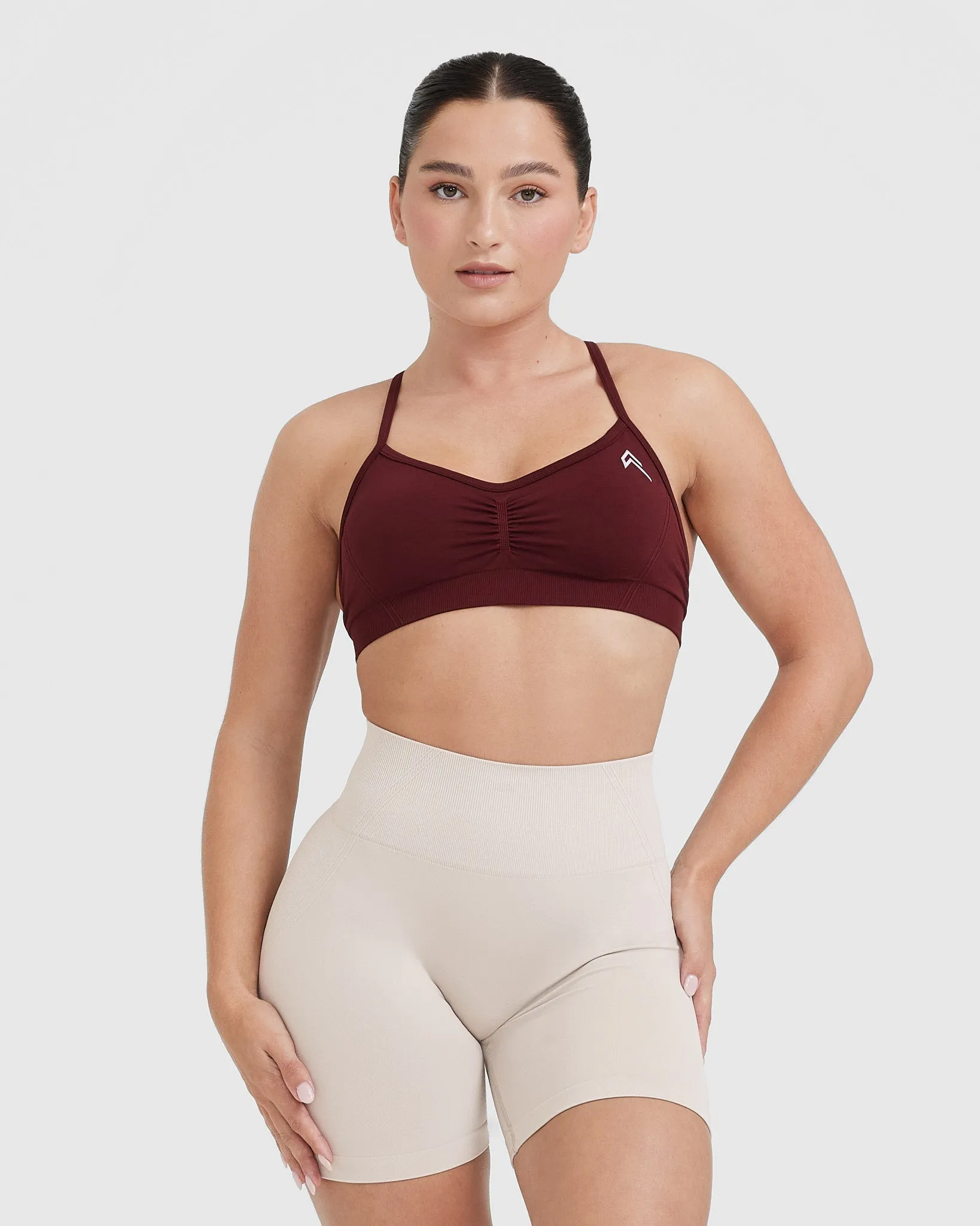 Effortless Rosewood Strappy Bralette