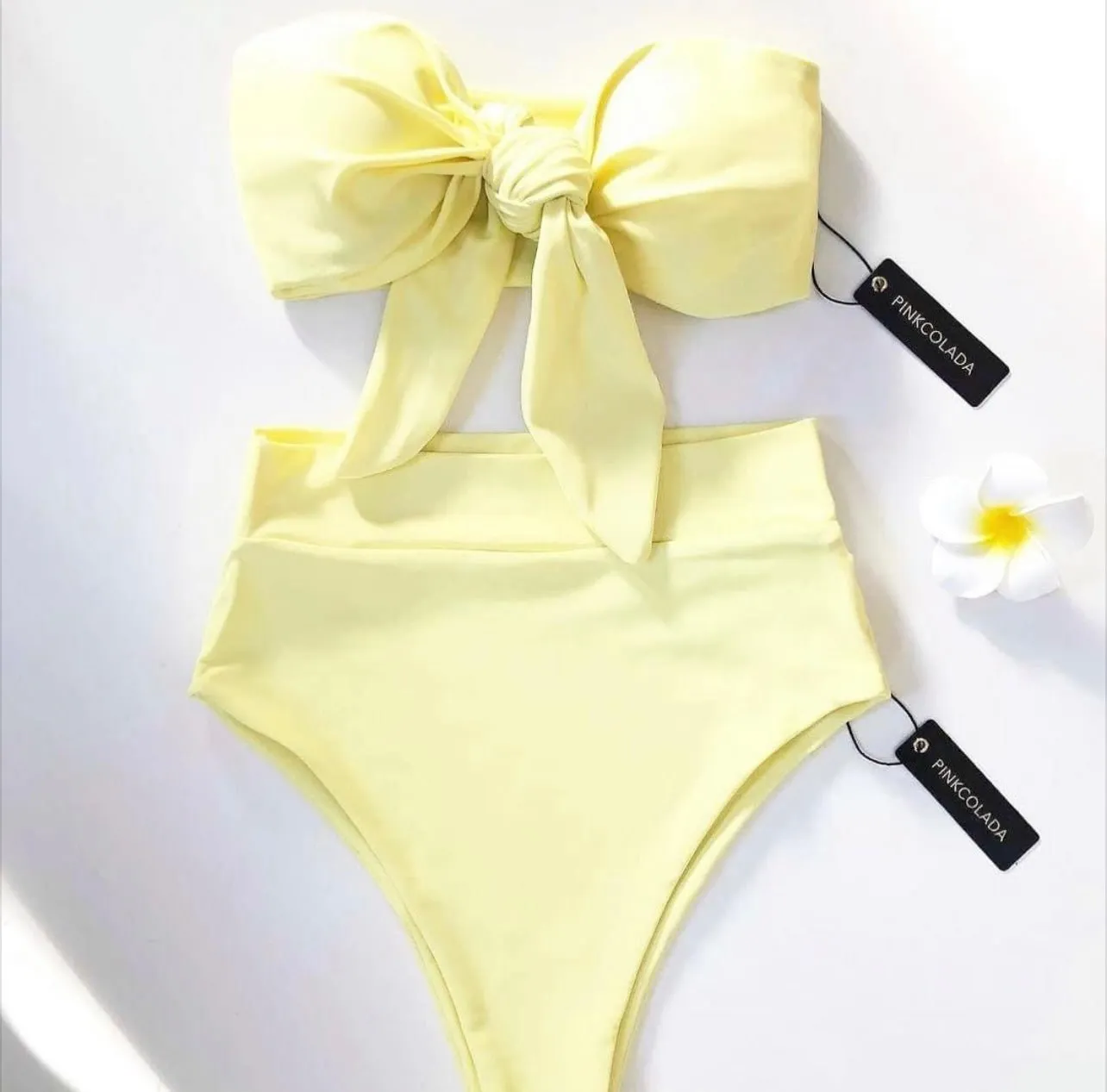 Banana Yellow BONITA Bikini Top