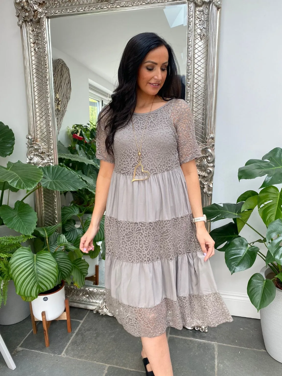 Lace Panel Dress Thea