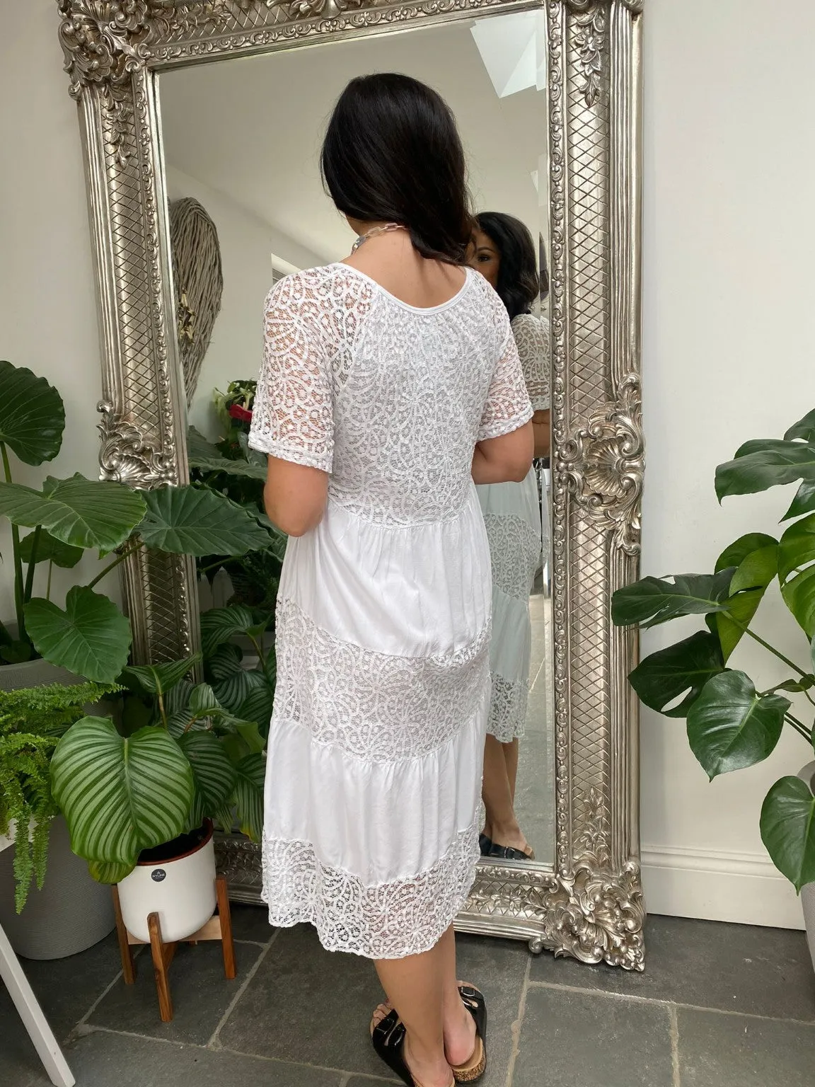 Lace Panel Dress Thea