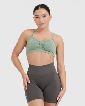 Effortless Sage Strappy Bralette