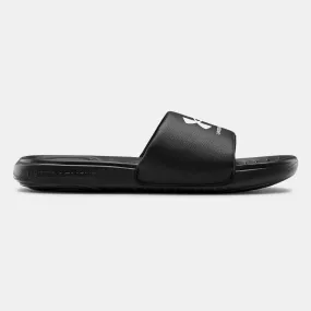 Black White Fixed Slide by Under Armour