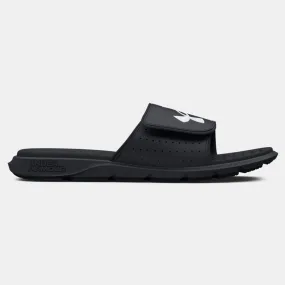 Black/White Ignite 7 Slide by Under Armour