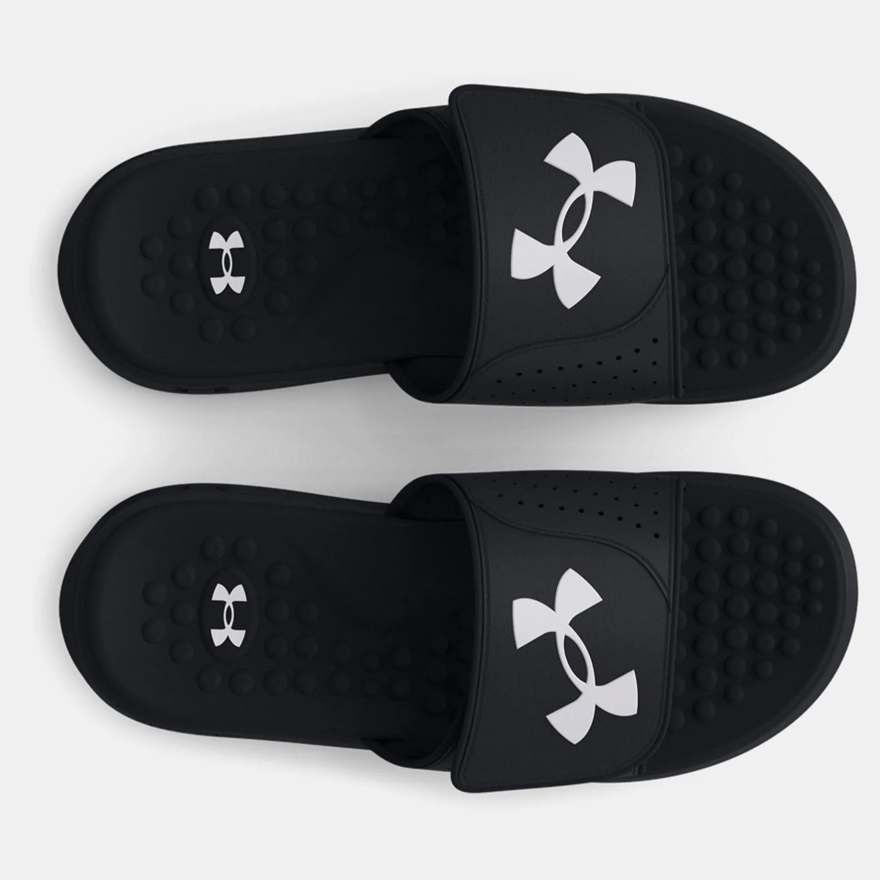 Black/White Ignite 7 Slide by Under Armour