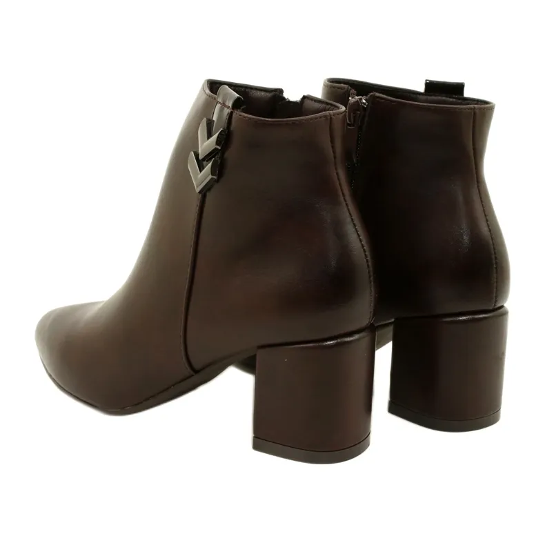 Vergne Brown M.Daszyński Insulated Zipper Boots