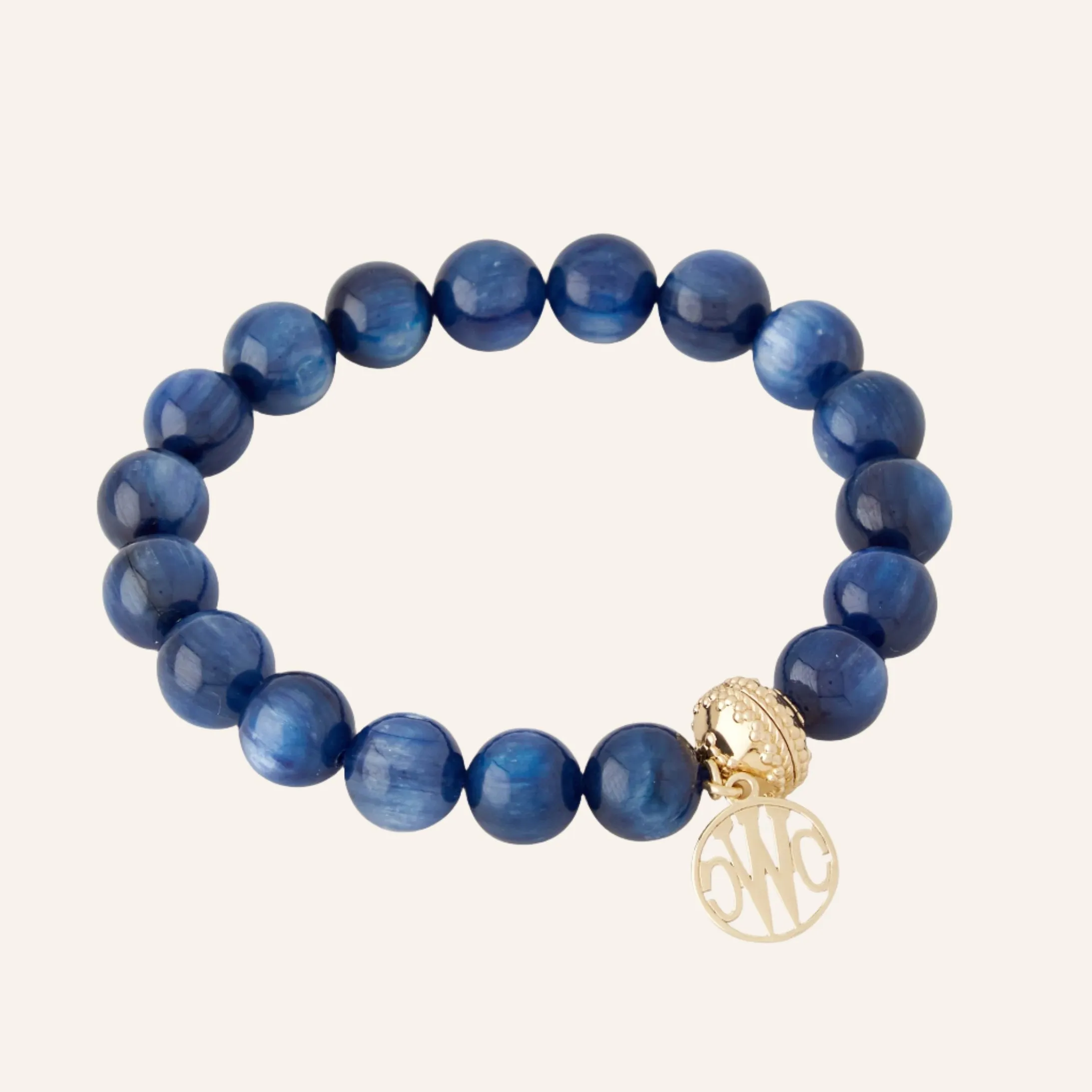 11mm Kyanite Stretch Bracelet by Victoire