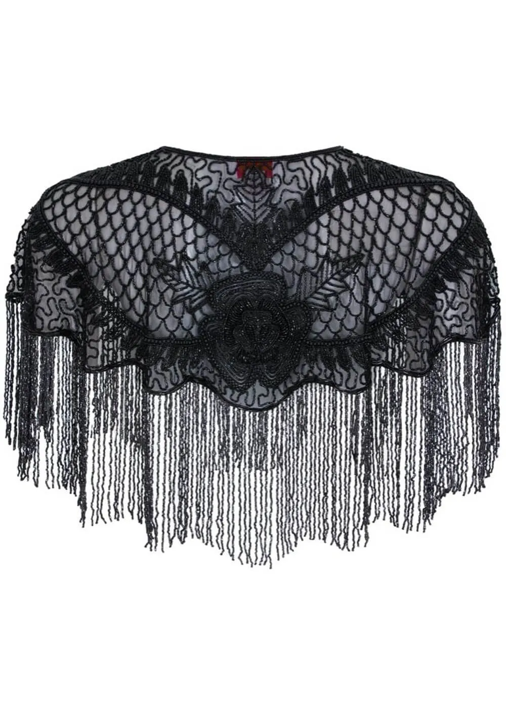 Gatsbylady Suzi 20's Flapper Cape Black