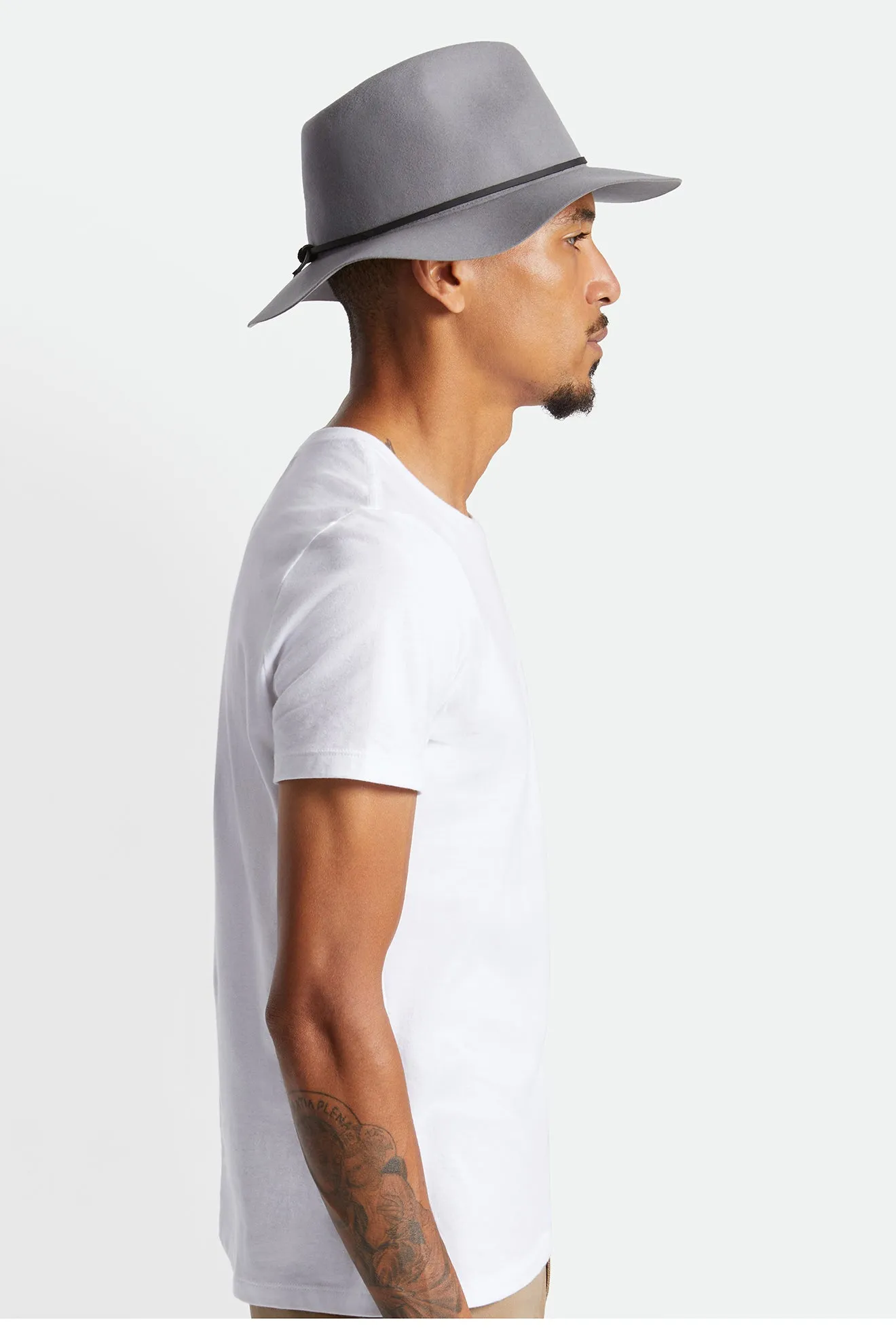 Wesley Packable Fedora - Grey
