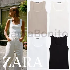 Zara Wide Strap Stretch Top