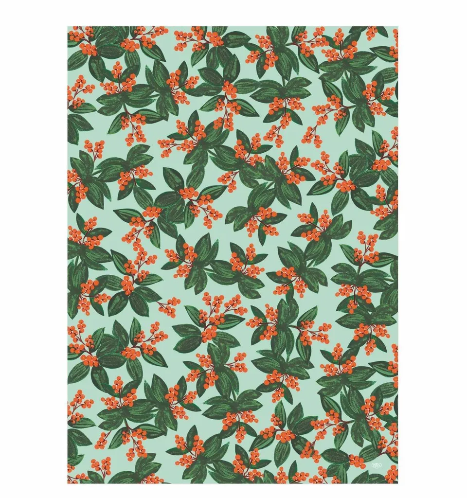 Winter Berries Gift Wrap Paper